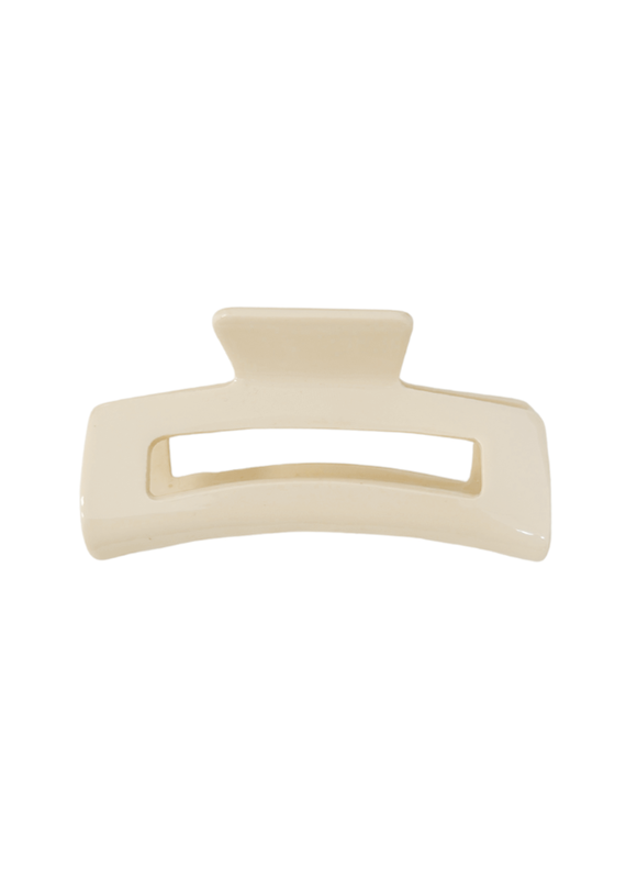 21Jewelz Effen grote haarklem - beige