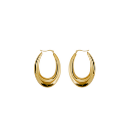 21Jewelz Middelgrote ovale oorhangers - goud