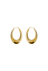 21Jewelz Middelgrote ovale oorhangers - goud