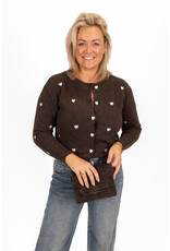 21Jewelz Gebreide hartjes vestje - bruin/goud