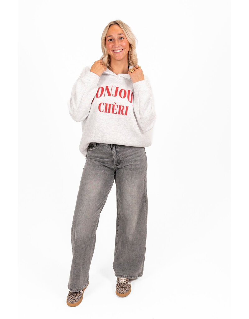 21Jewelz Basic stretch wide leg jeans - grijs