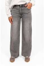 21Jewelz Basic stretch wide leg jeans - grijs