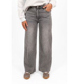 21Jewelz Basic stretch wide leg jeans - grijs