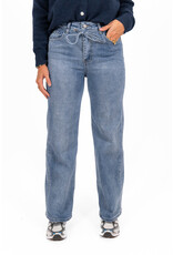 21Jewelz Wide leg jeans met ceintuur - donkerblauw