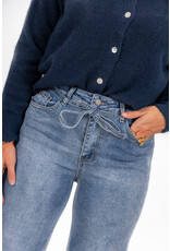 21Jewelz Wide leg jeans met ceintuur - donkerblauw