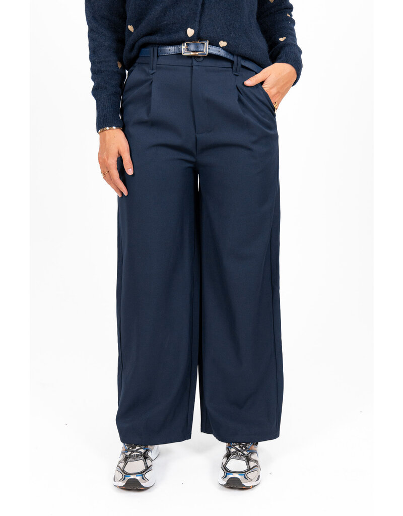 21Jewelz Pantalon met smal ceintuur - blauw