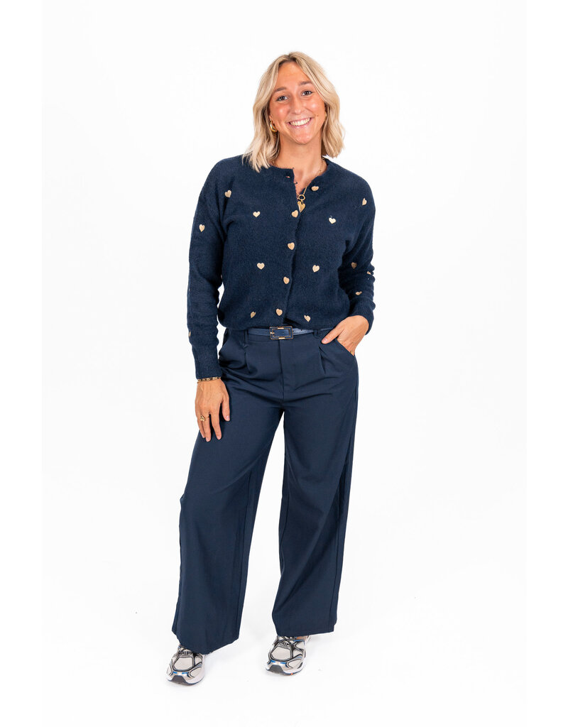 21Jewelz Pantalon met smal ceintuur - blauw