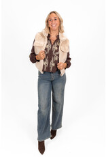 21Jewelz Gilet met rits - fluffy ecru