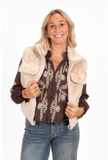 21Jewelz Gilet met rits - fluffy ecru