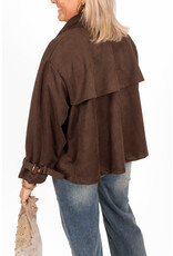 21Jewelz Suede jasje - choco bruin