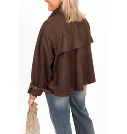 21Jewelz Suede jasje - choco bruin