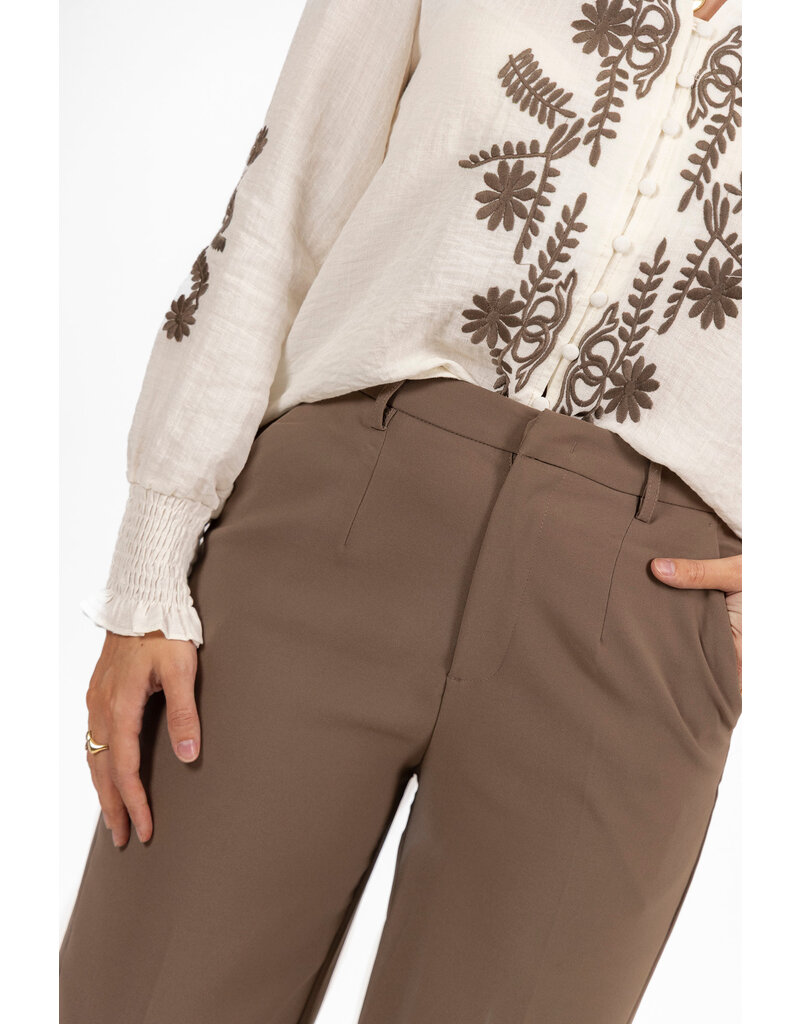 21Jewelz Donker taupe pantalon