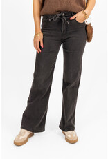 21Jewelz Wide leg jeans met ceintuur - grijs