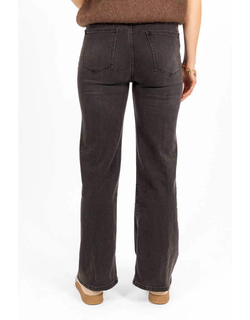 21Jewelz Wide leg jeans met ceintuur - grijs