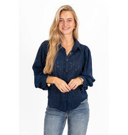 21Jewelz Blouse met patroontje - navy