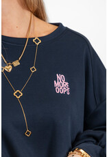 21Jewelz Sweater "no more oops" - navy blauw