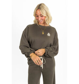 21Jewelz Sweater "no more oops" - army