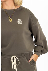 21Jewelz Sweater "no more oops" - army