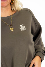 21Jewelz Sweater "no more oops" - army