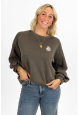 21Jewelz Sweater "no more oops" - army