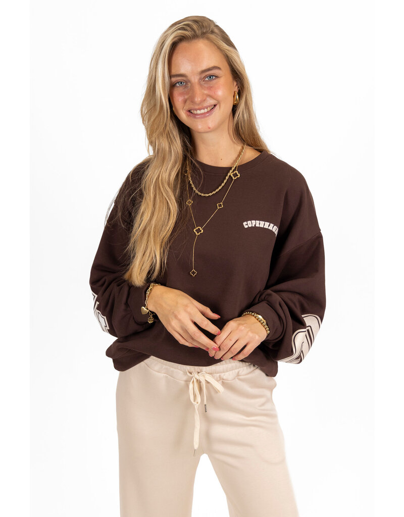 21Jewelz Sweater Copenhagen - choco bruin