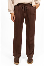 21Jewelz Casual pantalon met strik - choco bruin