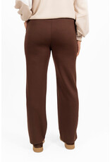 21Jewelz Casual pantalon met strik - choco bruin