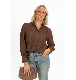 21Jewelz Blouse met opengewerkte details - bruin