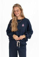 21Jewelz Sweater "no more oops" - navy blauw
