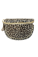 21Jewelz Panterprint crossbody bag met studs