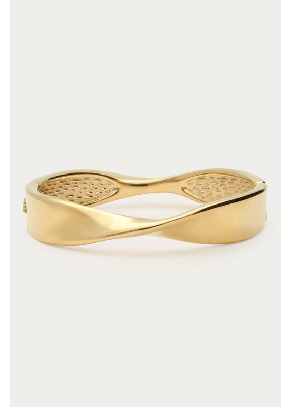 My Jewellery My Jewellery - Chunky twisted bangle - Goud