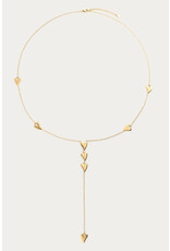 My Jewellery My Jewellery - Lange ketting y-vorm met hartjes - Goud