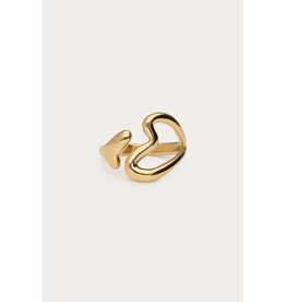 My Jewellery My Jewellery - Statement ring twee hartjes