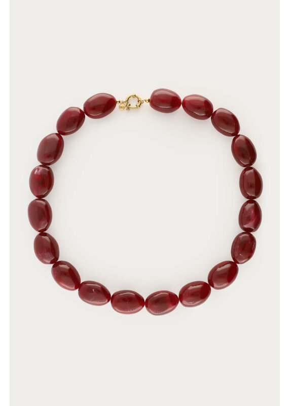 My Jewellery My Jewellery - Burgundy chunky kralenketting