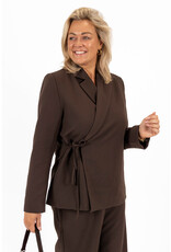 21Jewelz Effen overslag blazer - bruin
