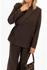 21Jewelz Effen overslag blazer - bruin