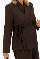 21Jewelz Effen overslag blazer - bruin