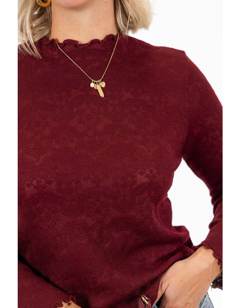 21Jewelz Top met printje - bordeaux