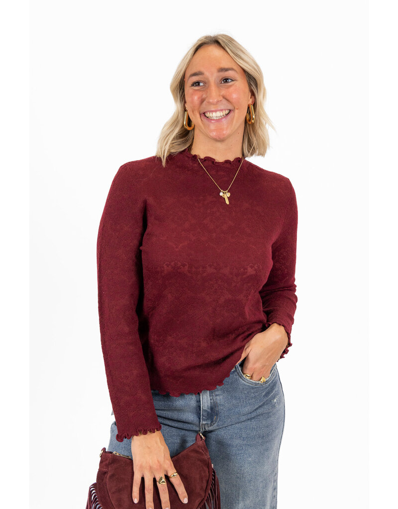 21Jewelz Top met printje - bordeaux