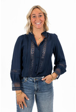 21Jewelz Blouse met opengewerkte details - navy