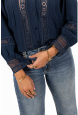 21Jewelz Blouse met opengewerkte details - navy