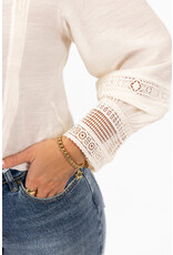 21Jewelz Blouse met opengewerkte details - ecru