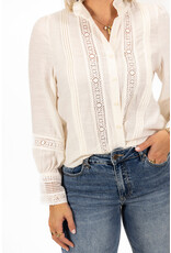 21Jewelz Blouse met opengewerkte details - ecru
