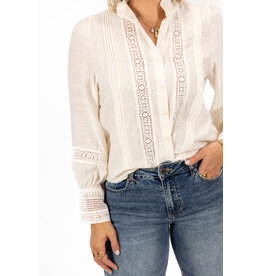 21Jewelz Blouse met opengewerkte details - ecru