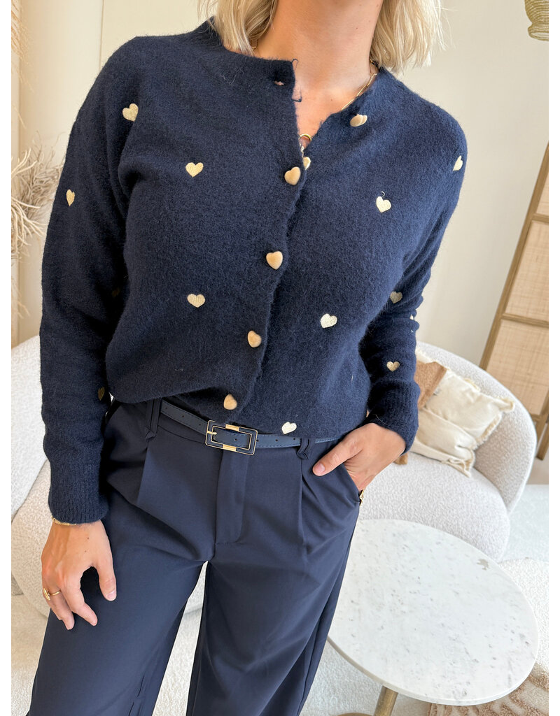 21Jewelz Pantalon met smal ceintuur - blauw