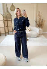 21Jewelz Pantalon met smal ceintuur - blauw