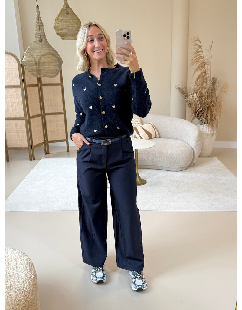 21Jewelz Pantalon met smal ceintuur - blauw