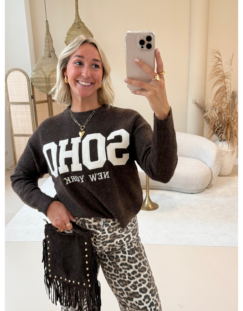 21Jewelz Soho trui - bruin