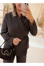 21Jewelz Effen overslag blazer - bruin