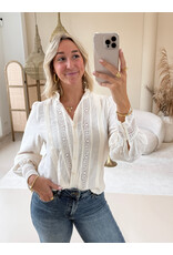 21Jewelz Blouse met opengewerkte details - ecru